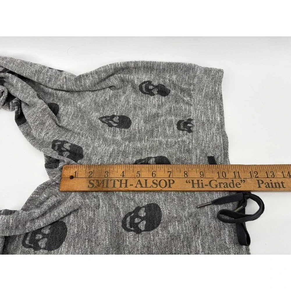 PJ Salvage Pajama Pants, Gray Skull, Super Soft, Women's Size Medium